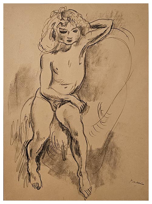 Garonnet,a drawing by Jules PASCIN